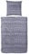 Hahn Feinbiber Bettwäsche Wellen Sterne 135x200 cm + 80x80 cm Grau