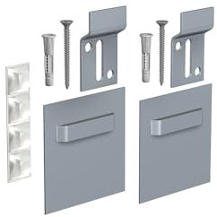 DECOHO - Kit 8 kg fixation Miroir/dibond - Gris