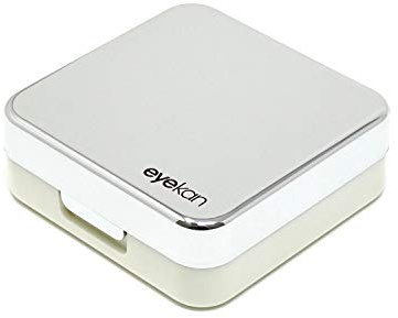 Honbay Fashion Travel Contact Lens Case Kit Mini Contact Lens Box with Mirror (Silver)