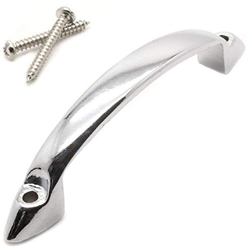 Polished Chrome Pull Handle 75mm 3 Quick Fitting for Drawers, Cabinets, Cupboard Doors