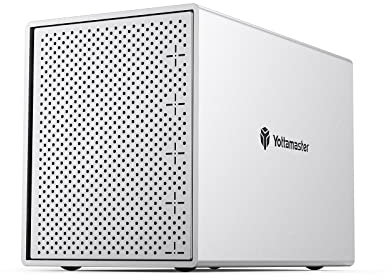 Yottamaster 5 Baies Boîtier Disque Dur Externes pour SATA 2.5/3.5 Raid Boîtier RAID0/1/3/5/10/JBOD/PM avec Ventilateurs de 80mm