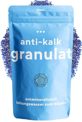 VINEL Entmineralisierungsgranulat für Bügelsysteme mit Wasserfilter mit Farbwechsel - Kalkschutz ︎ Salzschutz ︎ Rostschutz ︎ Kalkschutzgranulat/Ersatz Granulat für Filterkartusche (10er Pack)