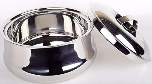 Spacetouch Stainless Steel Chapati Box Casserole Set Bread Container Hotpot Food Warmer Food Container 1 Piece Casserole