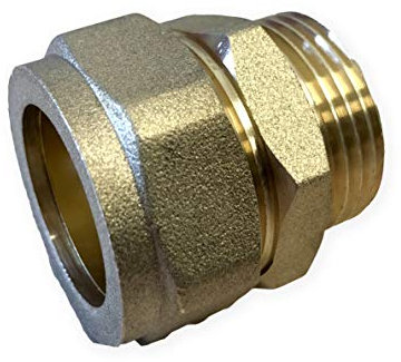 22mm Copper Pipe Head Fitting for Underfloor Heating Manifold Blending Valve 1 Unit