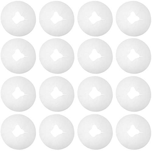 100 Stücke Massageliege Kopfstützenbezug Einweg Gesichtsauflage Vliesstoff Nasenschlitztücher Massagebank Bezug mit Loch für Kopfstützen Massagetisch Kosmetikliegen Auflage