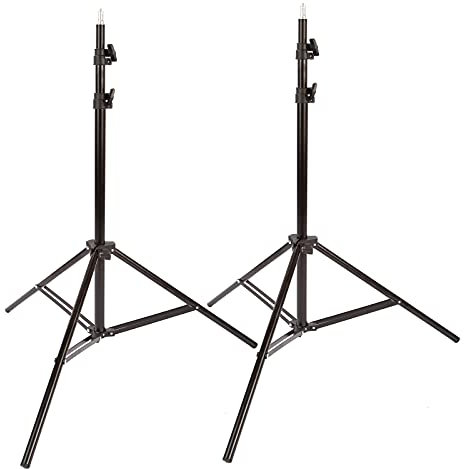 Studio Photo Tripod Stand 2M Light Stand for Supporting Photography Light Softbox Reflector Monolight Srobe Light LED Ring Lights Flash Light Umbrellas, 2 Sets