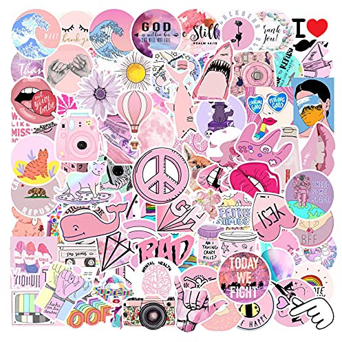 YUTOU 103 Stück Aufkleber Set VSCO Aufkleber Wasserdicht Vinyl Graffiti Aesthetic Sticker Set Trend Aufkleber für Snowboard Motorrad Fahrrad Telefon Computer DIY