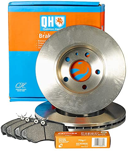 Volvo V50 1.6 D 2005-11 QH Rear Brake Discs & Pads & Grease