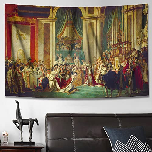 INVIN ART Jacques-Louis David Wandteppich, Kunstdruck, Gemälde für Wohnzimmer, Schlafzimmer, Badezimmer, Wohnheim