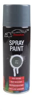 Xtremeauto Spray Paint Aerosol Car VHT Primer Matt Gloss Metallic Wood Metal Plastic UPVC PVC Cladding (1 Can, Grey)…