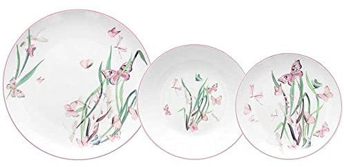 Andrea Fontebasso Servizio Tavola 18 Piatti con farfalle colorate Moon Butterfly