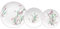 Andrea Fontebasso Service de table 18 assiettes avec papillons colorés Moon Butterfly