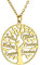 GoldChic Jewelry Pendentif Arbre de Vie Femme 6 Prénoms Or Collier Maman Prenom Personnalisable des Enfants Genealogique Famille Fetes des Meres Cadeau Grand Meres Chaine Forcat 50cm Copine Soeur