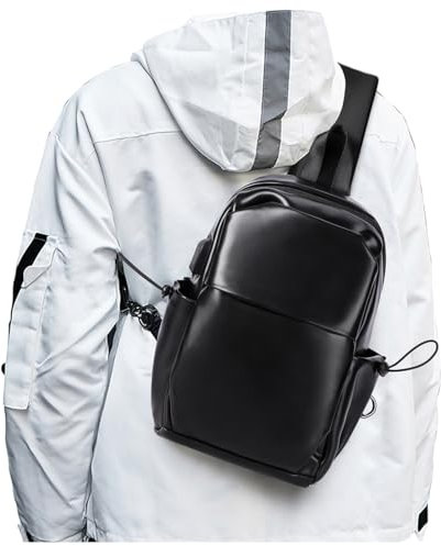 SZSYCN Sling Bag Cross Body Brusttasche Umhängetasche für Männer Frauen Wasserdichte Brusttasche mit USB-Ladeanschluss Herrentasche für Läufer Training Wandern Radfahren Reisen