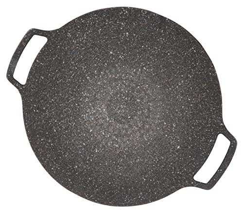 FOUF Poêle à Griller Antiadhésive pour Barbecue Coréen, Plaque de Cuisson à Induction Antiadhésive, Cuisine Coréenne pour Barbecue, Poêle à Griller Antiadhésive pour la(Universal Type 30cm)