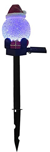 Surakey Weihnachten Solarleuchten für Außen, Weihnachtsmann LED Solarlampen Garten Wasserdichte Gartenlaterne Licht Solar laterne Gartenlicht Deko für Garten, Terrasse, Rasen, Hof und Wege