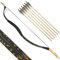 SHARROW Traditioneller Bogen Recurve Bogen und Pfeile Set Langbogen 20-50lbs Handgemacht Holzbogen Reiterbogen Sportbogen Jagdbogen für Erwachsene und Anfänger (45lbs, Typ 4)