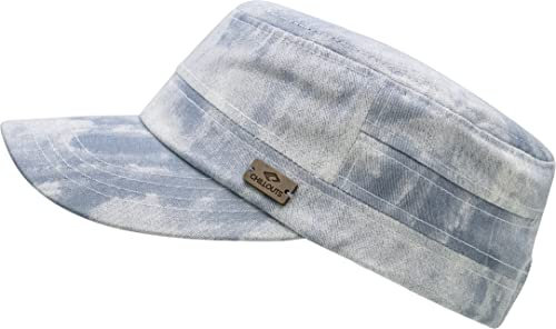 CHILLOUTS Corrientes Hat - Original Military Cap, Unisex Sommer Basecap Herren Damen, Verstellbare Militär Mütze, Einheitsgröße OneSize, blau