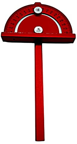 UZSPAC Aluminium Frästisch Einlegeplatte, Router Platte Tisch Frästisch Einlegeplatte mit 2 Ringen Und Schrauben für Router Tabelle Holzbearbeitungstische (Color : Red Push Ruler)
