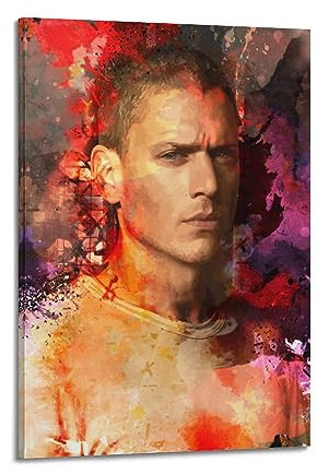 SHUPSY Prison Break Star Art Poster Dekorative Malerei Leinwand Wandkunst Wohnzimmer Poster Schlafzimmer Malerei 24x36inch(60x90cm)