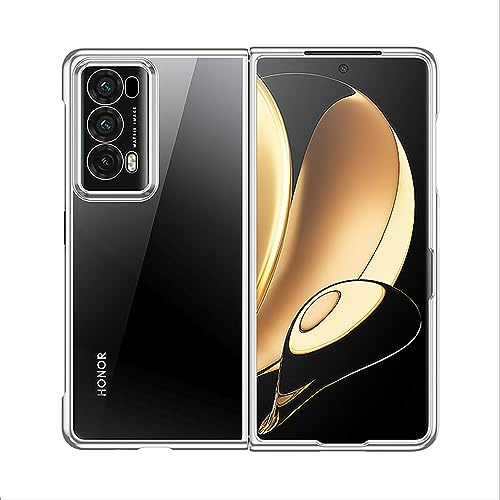 GIOPUEY Hülle Kompatibel mit Honor Magic V2, Hochtransparent Case, Hartes PC-Material Handyhülle，Kein Vergilben, Kein Ausbleichen Cover - Silver