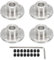 QUARKZMAN Diametro Interno 8mm Connettore Motore Accoppiatore Albero Guida Accoppiamento Flangia Rigida H13 x D16 per Parti Fai-Da-Te