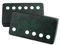 guyker Humbucker Tonabnehmerabdeckung (50 mm/52 mm Stangenabstand) - Cupronickel Bridge und Neck Pickups Rahmen Set Ersatzteile für Les Paul LP Style E-Gitarre, PC001-A, Schwarz Grün