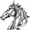 Pferdekopf Broschen Pin Horse Revers Pin Badge Vintage Animal Pin Punk Stil Stift Unisex Anzug Zubehör