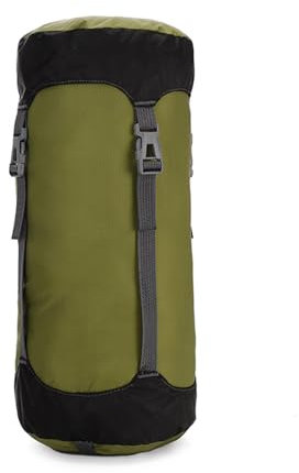 Kompressions-Packsack für Schlafsack,8L/15L/25L/35L Kompressionssack,Kompressionssack für Schlafsack, Wasserfester Ultraleichter,für Camping,Outdoor,Wandern,Rucksackreisen,Reisen,schwarz (GRÜN, M)