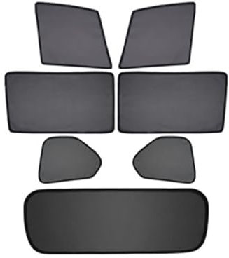 Sonnenschutz Seitenscheiben Für E60 E61 520i 525i 530i 535i 540i Auto Sonnenschutz Seitenfenster Sonnenschutz Sonnenschutz Netz 51237008745 Sonnenschutz Auto (Farbe : A Set 7pcs, Größe : 61)