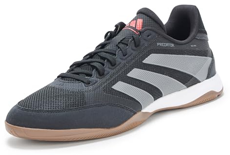 Adidas Unisex League Indoor Soccer, Black/Grey/Lucid Red, 10
