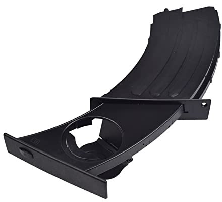 WUPÉDI Supports Noirs Porte-gobelet Avant Gauche Droit de Voiture, for BMW, E60 E61 série 5 2003-2010 Driver 51459125622 51459125626 Porte-gobelet pour Console Centrale(Size:Black-Left Bend)