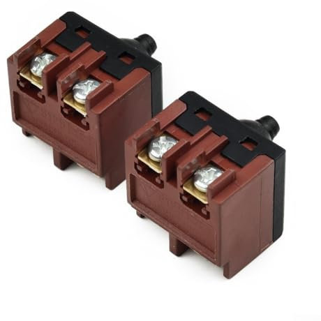 Lot de 2 interrupteurs à bouton poussoir de rechange pour meuleuse d'angle 100