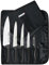 Pirge | Kitchen Knife Ecco Roll 5 Pcs- Razor Sharp German Steel Chef Knives - High Carbon Stainless Steel, Professional Quality Since 1879, Knife Set with Block