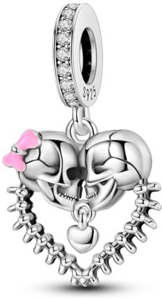 Parmuz 925 Sterling Silber Charm für Armband Halskette Anhänger Liebe Mama Reise Meer Schmetterling Party Geburtstag Anhänger DIY Schmuck Geschenk für Frauen, Zirkonia Sterling-Silber