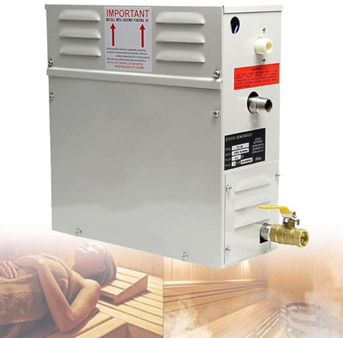 Generatore di Vapore per Sauna, Kit Doccia Spa, casa-Bagno, Kit generatore per Sauna a Vapore, Combinazione Sauna, Strumento Doccia con Pannello di Controllo e Display Digitale a LED, 380 V-15 KW