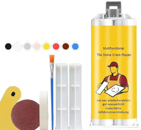 XRXRX Penna Riscaldante per Riparazione Piastrelle Set di Blocchi di Cera Strumenti per Riparazione Crepe per Pietra,Pasta di Riparazione per Piastrelle E Ceramica di più Colori