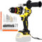 Alrigon Cordless Hammer Drill Compatible with Dewalt 20V Battery,20+1+1 Metal Clutch, 33000 IPM Impact Hammer Drill Kit for Drilling Concrete, Metal, Wood(Tool Only, NO Battery)