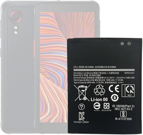 Battery for Samsung Original EB-BG525BBE for Samsung Galaxy Xcover 5 (G525F) with Mungoo Screen Cleaning Cloth 2950 mAh