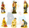 JANDTEK Krippenfiguren Weihnachten - Krippenportal 6 Stück - Krippenfiguren Weihnachten Hirte 13 cm - Dorf für Weihnachtsgeburt - Figuren Weihnachtskrippe (Pastor 13 cm)