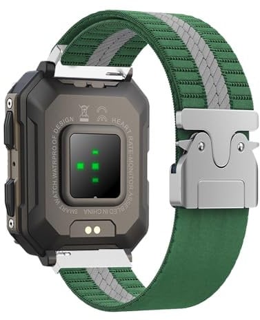 DINGK Sportarmband Kompatibel mit Kospet Tank M3/ M2/ M3 Ultra 22mm Armband Geflochten Elastisches Nylon Verstellbare Sport Ersatzarmband für Kospet Tank M3/ M2/ M3 Ultra 22mm Uhrenarmband (2)