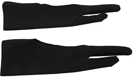 NUOBESTY 4stücke Zeichenhandschuh zum Malen Reibungsreduzierender Handschuh Elastischer Malhandschuh Skizzenhandschuh für Künstler Künstlerhandschuh zum Zeichnen