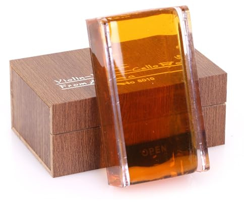 Colofonia per viola leggera, colofonia per viola leggera, accessorio musicale di qualità, colofonia naturale per violino, cura degli strumenti a corda, prodotti per la manutenzione del violino
