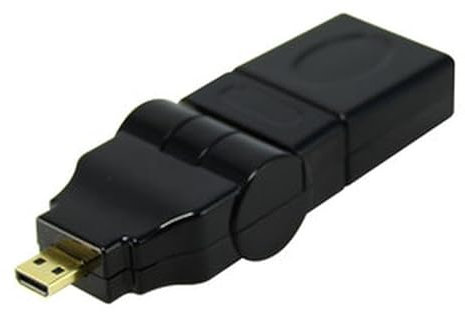 Brightium Adaptador MICRO HDMI macho a HDMI hembra, alta definición, ideal para conectar dispositivos multimedia a pantallas.