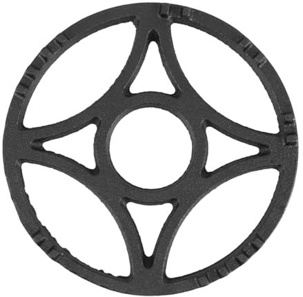 BESTYASH Nonslip Wok Ring Support Stand Cast Iron Stove Top Pot Holder for Gas Hobs Compact Portable Design for Versatile Cooking and Kitchens
