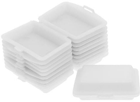 Garneck 10pcs Miniature Takeaway Box for Dollhouse Decoration Realistic Mini Lunch Box Models for DIY Miniature Home Accessories for Creative Play and Photography