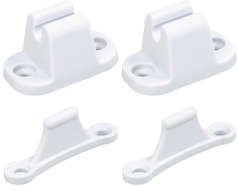 Lotnery Square-Shaped Motorhome Door Retainer Catch - 2 Pairs Durable Nylon Door Stops for RV, Caravan & Campervan Accessories, Anti-Slip Door Holder for Secure Cabin & Patio Doors