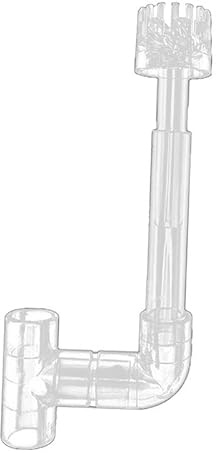 Qianly Aquarium Skimmer Acryl Ölfilmentferner Oberflächenskimmer Einspeiseschlauch Rotationskopf mit Transparentem Zubehör für Aquarienpflege Büroaqua, Innendurchmesser