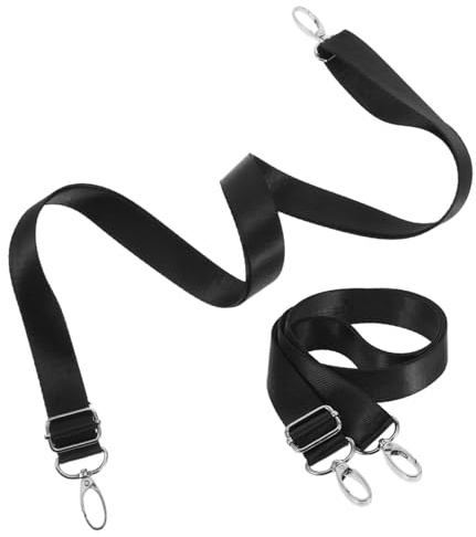 2 Stück Beinschlaufen Schwarz Verstellbare Elastische für Pferdedecken