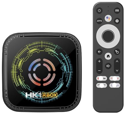 Smart TV HK1 H8X Android 14, chip H728 quad-core 64 bit Cortex-A53. Compatibile con 8K/4K, Wi-FI 2.4/5GHz, BT4.0, Ethernet 100/1000M, HDMI2.0, H.265, versione 4GB+32GB.